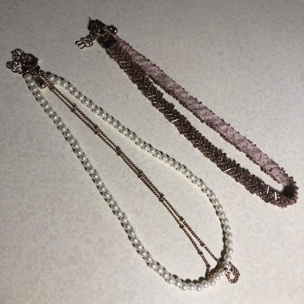 2 Chokers Never Worn